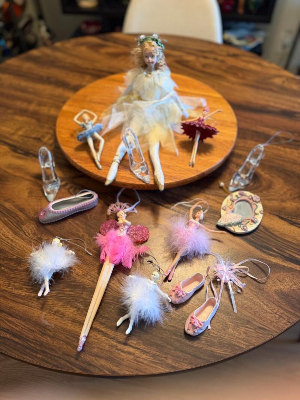 Fairy and Ballerina Christmas Ornament Lot